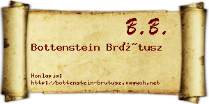 Bottenstein Brútusz névjegykártya